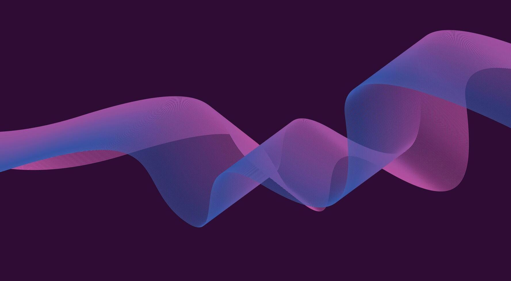 Abstract Wavy Blend Curved Lines Background Gradient Design vector