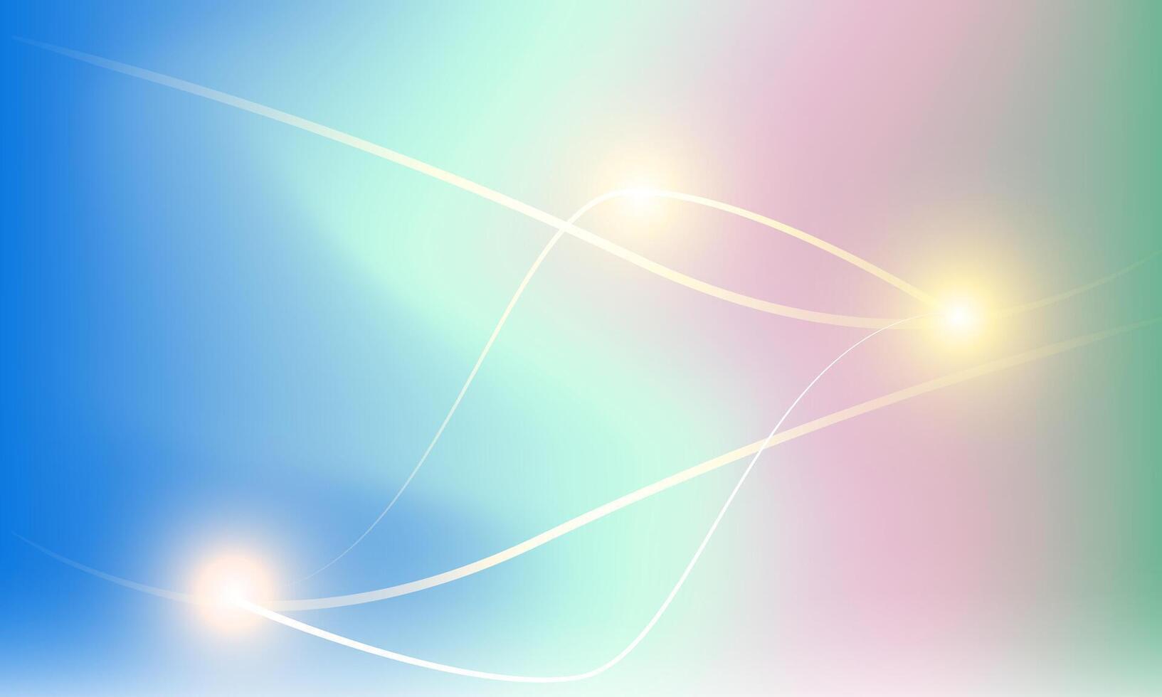 Abstract Network Connection with Glowing Nodes. vector