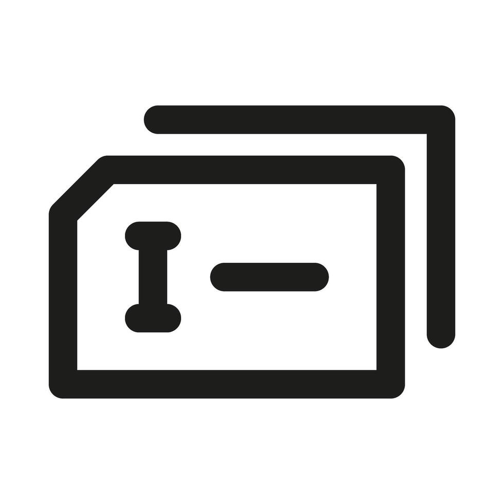 Input Field Icon. Modern professional minimal line graphic illustrating text entry, form filling, data input and digital interaction vector
