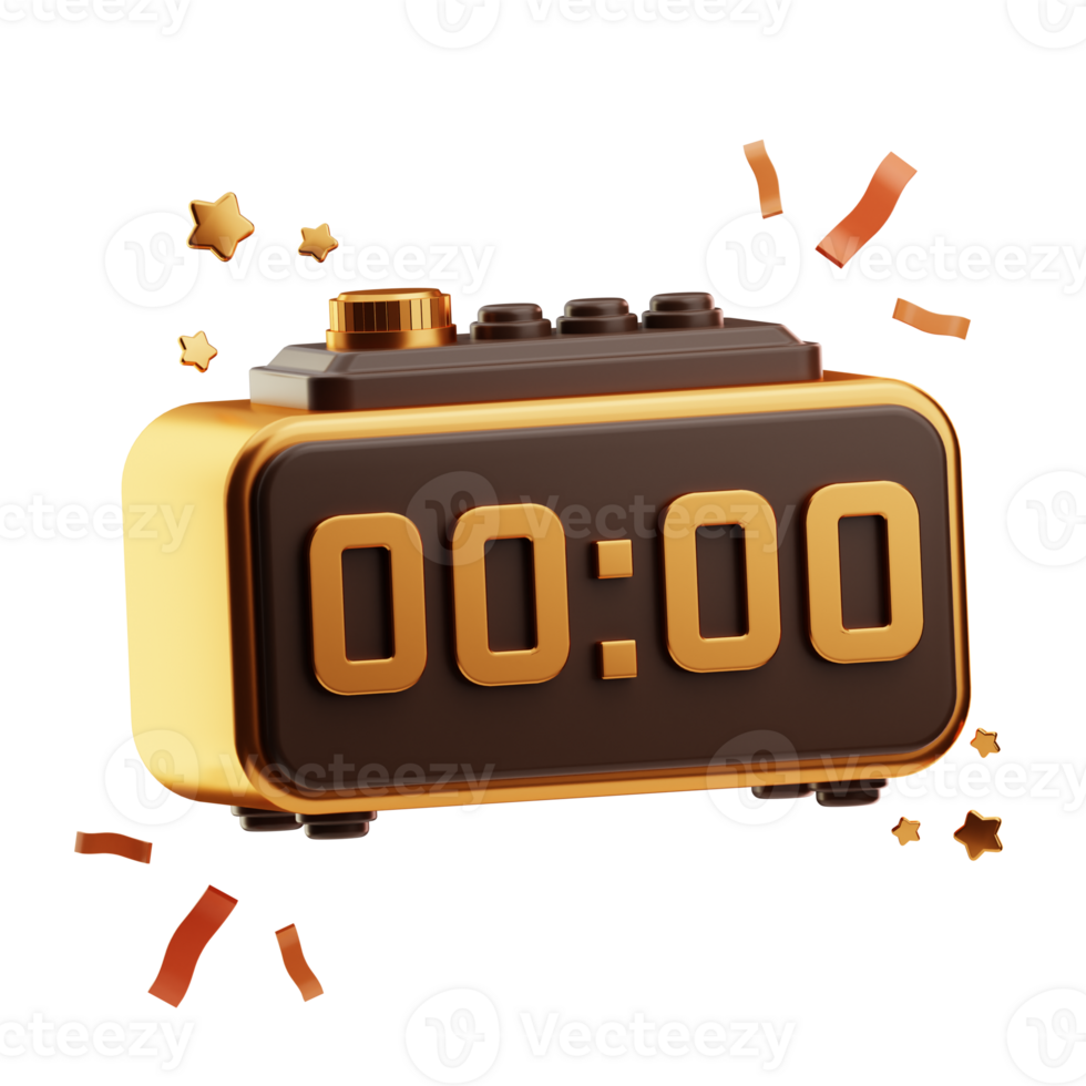 Digital Timer with Countdown Display png