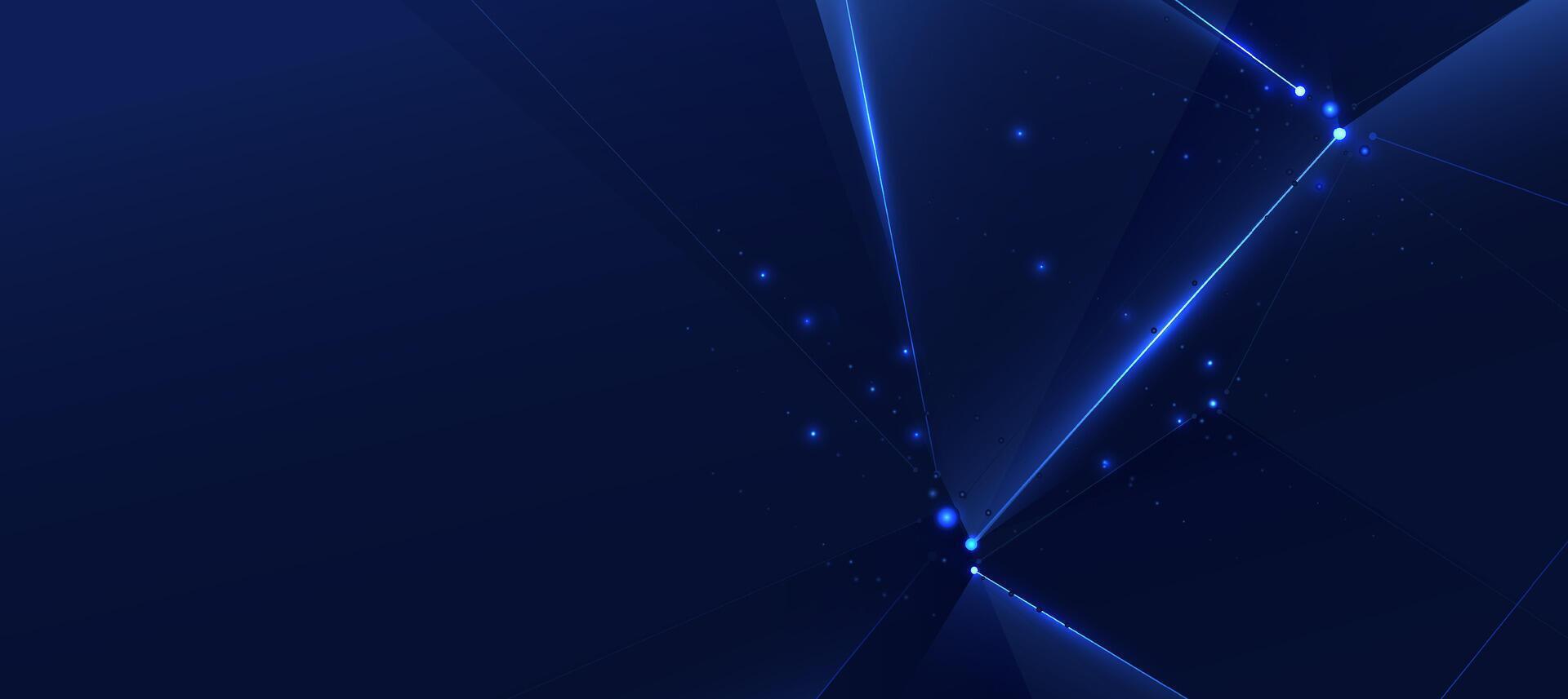 Technology Banner Poster With Futuristic Digital Network Infrastructure And Connection Data vector