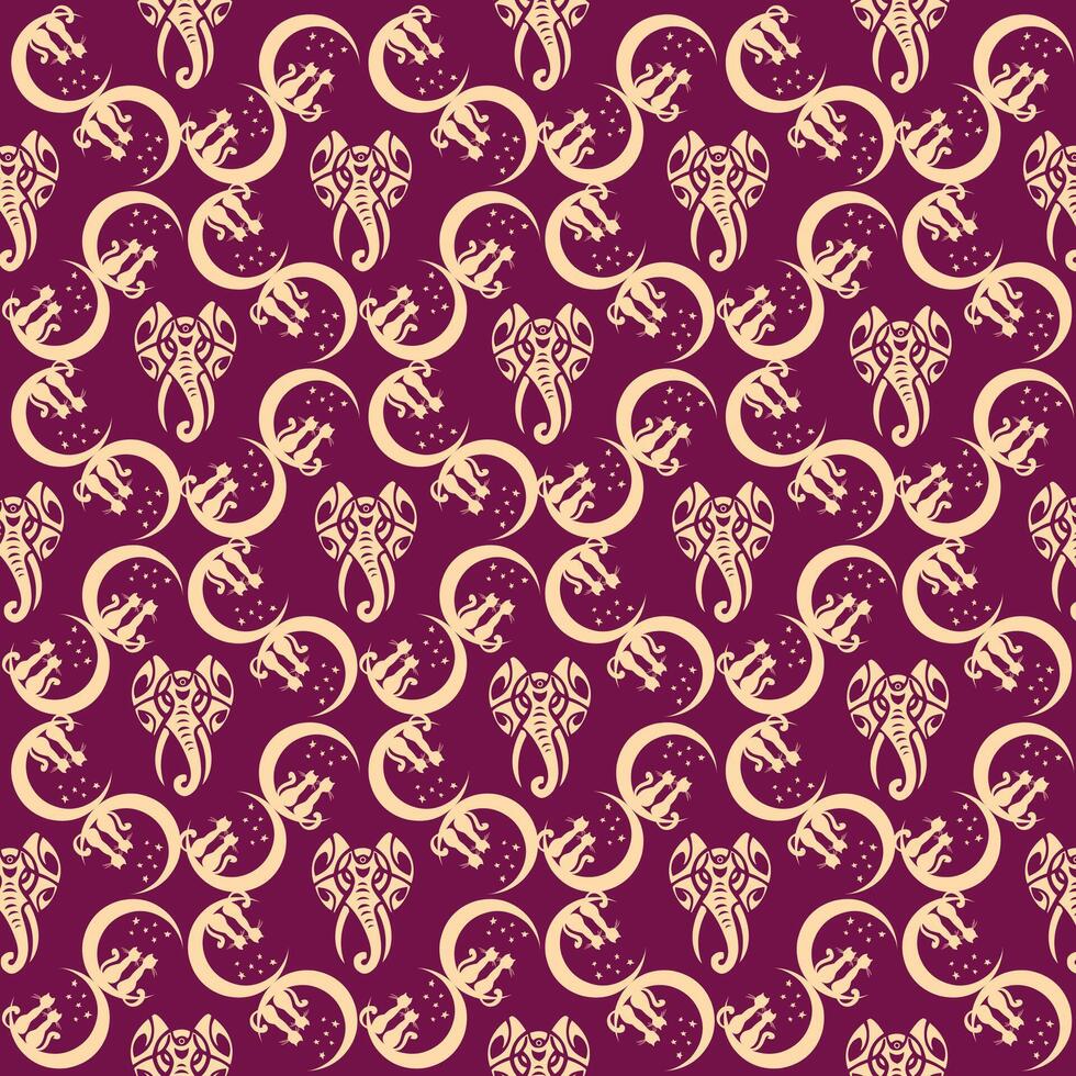 patrones ese Seguir con un combinación de dibujos desde animal formas vector