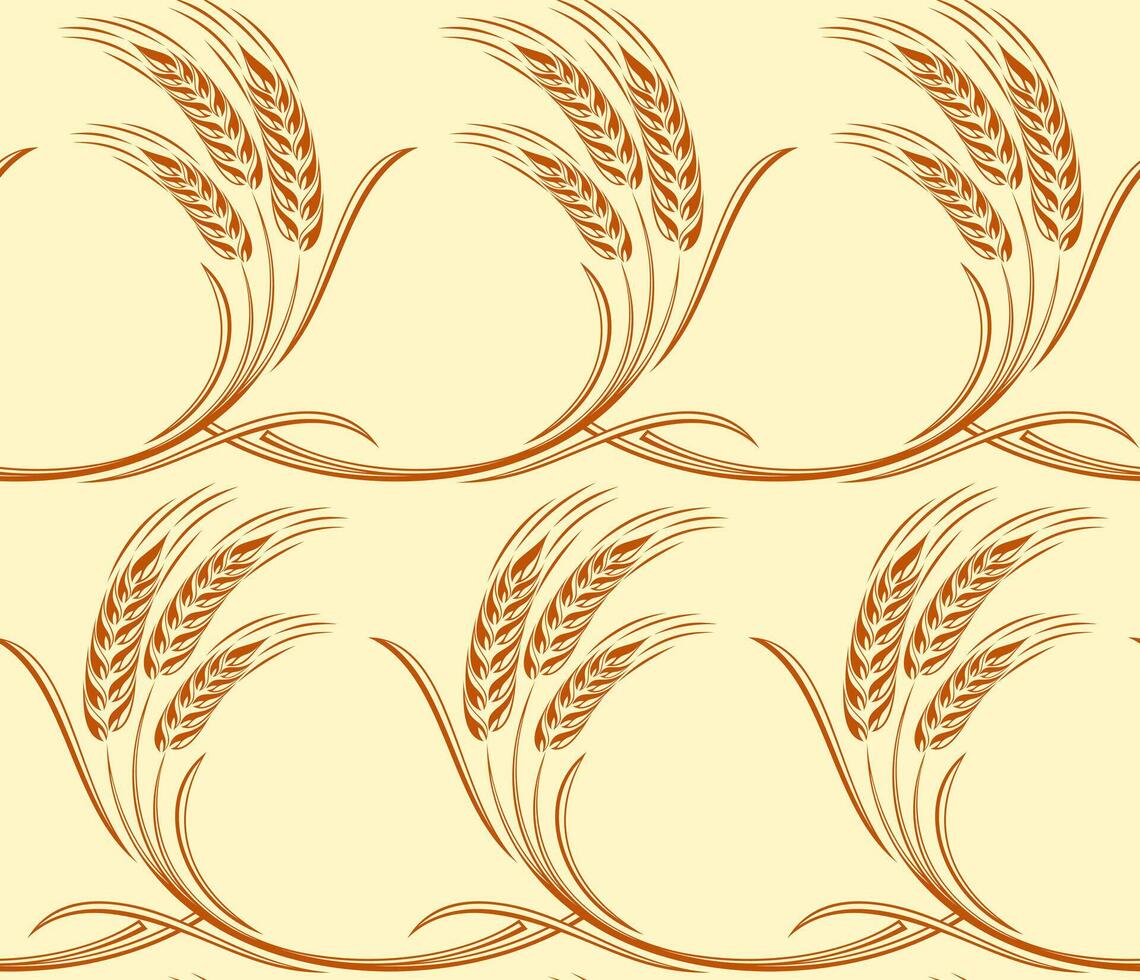 Seamless background with wheat 74009927 Vector Art at Vecteezy