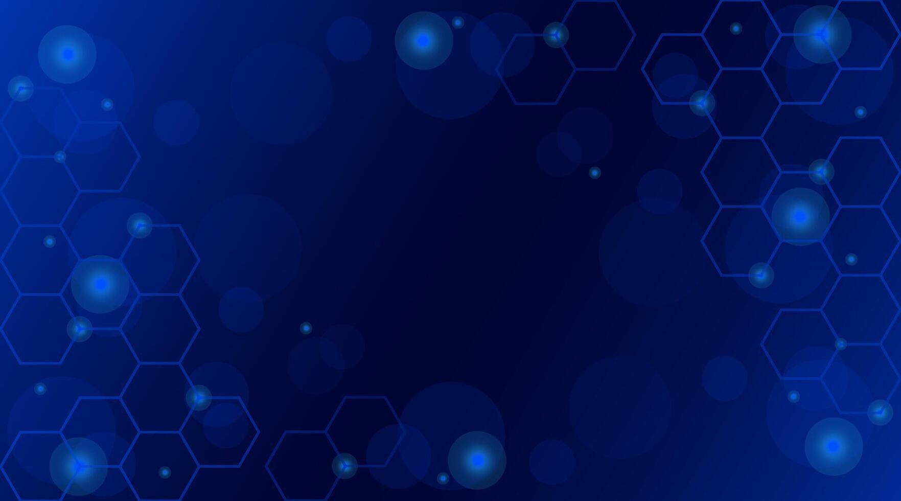 Abstract digital technology futuristic big data blue background, Cyber nano information communication, innovation future tech data, internet network connection, circuit board line dot illustration vector