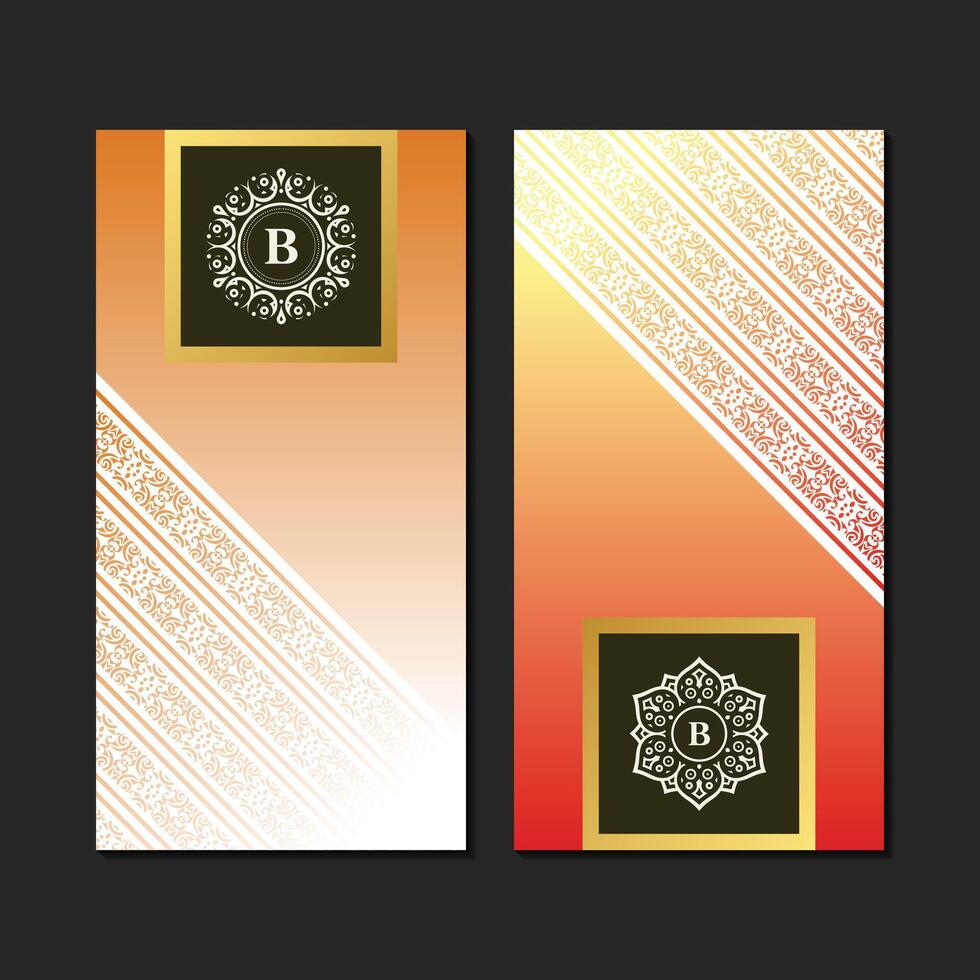 Elegant gradient pattern design vector