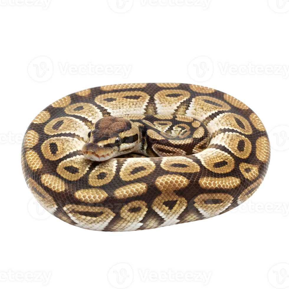 enrolado Pitão com distintivo padrões png