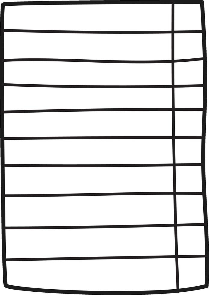 Hand drawing empty checklist or to do list vector