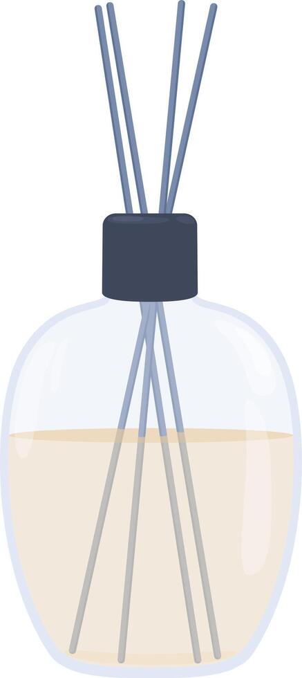 Reed diffuser creating a calming ambient fragrance vector