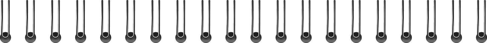 filas de conectando patas formando un modelo vector