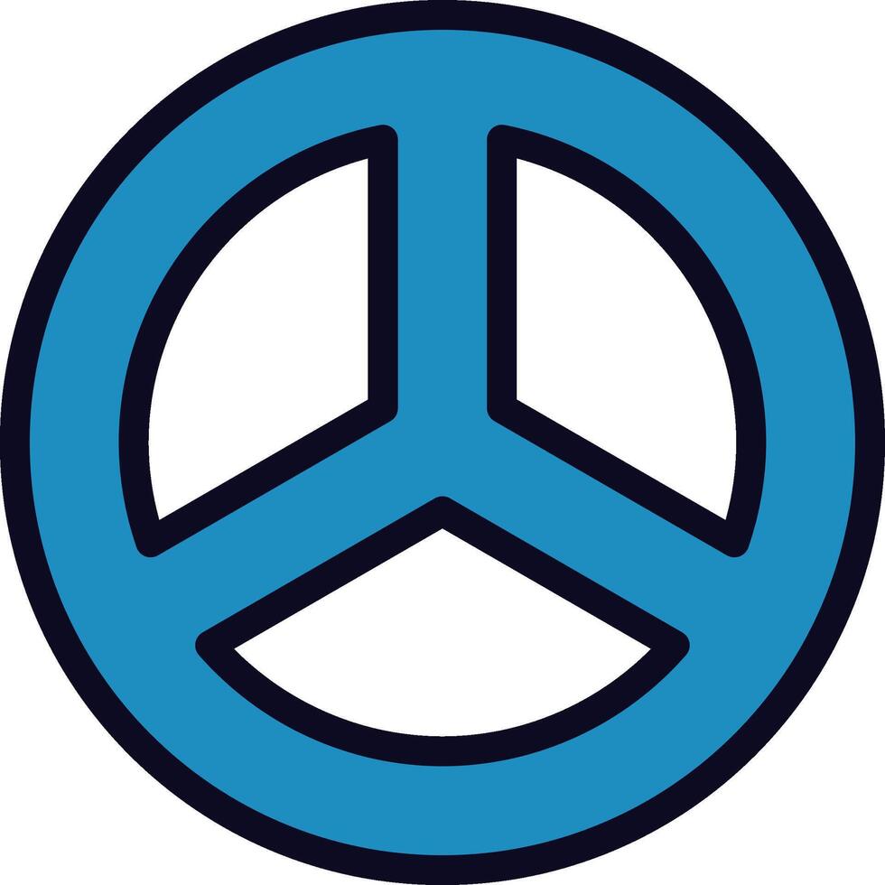 Peace symbol design representing global unity and anti war vector