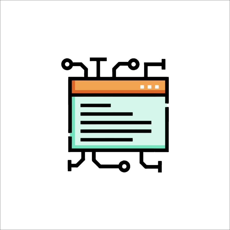 Web Hosting Icon. Website Hosting Technology Concept., server vector