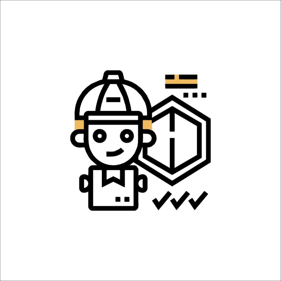 Delivery Security Icon Secure Package Delivery Protected Shipping, checkmark vector