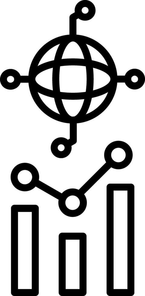 conexión de red global vector