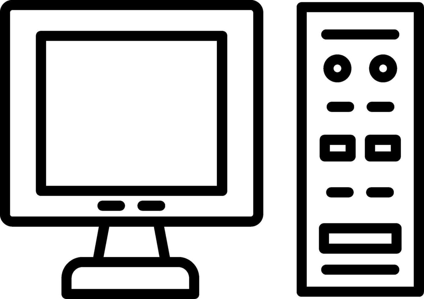 avanzado computadora sistema vector