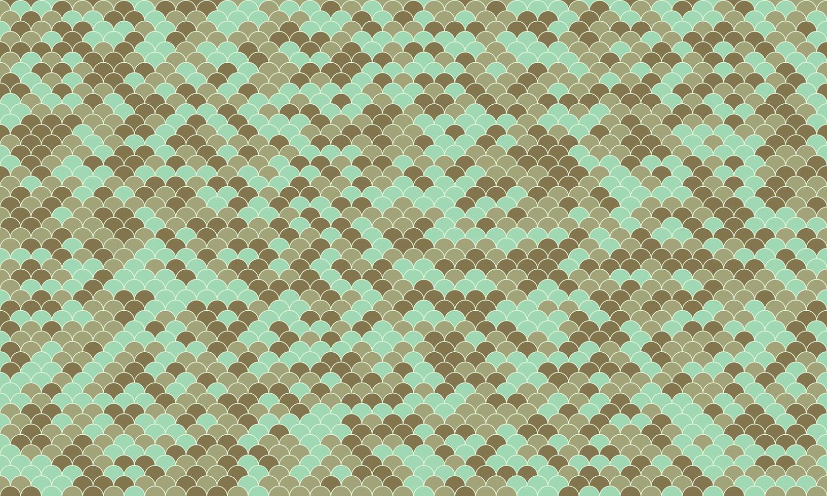 Abstract seamless pattern mimicking reptile scales in muted greens and browns. Perfect for fashion, textile design, or as a textured background. vector
