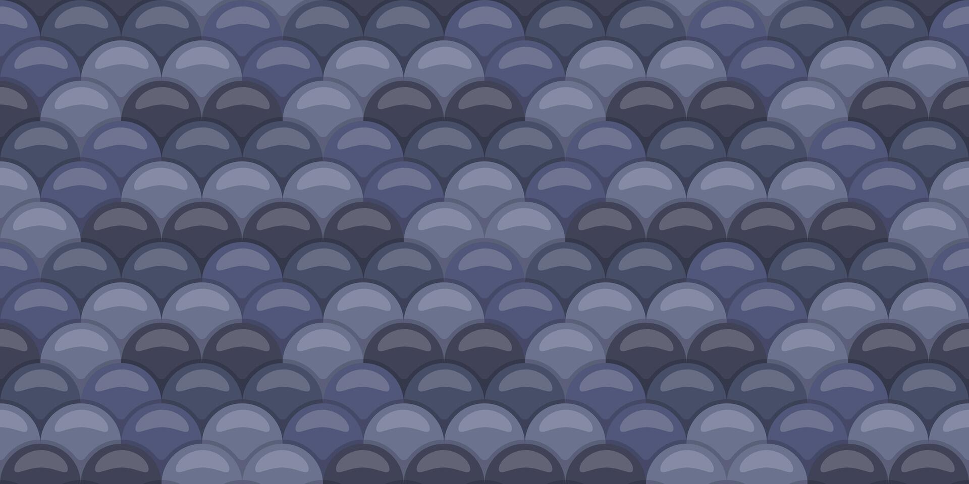 Serene seamless pattern of overlapping scales in calming shades of blue. Ideal for backgrounds, textures, website design, or print projects conveying tranquility, elegance, or a subtle aquatic theme. vector