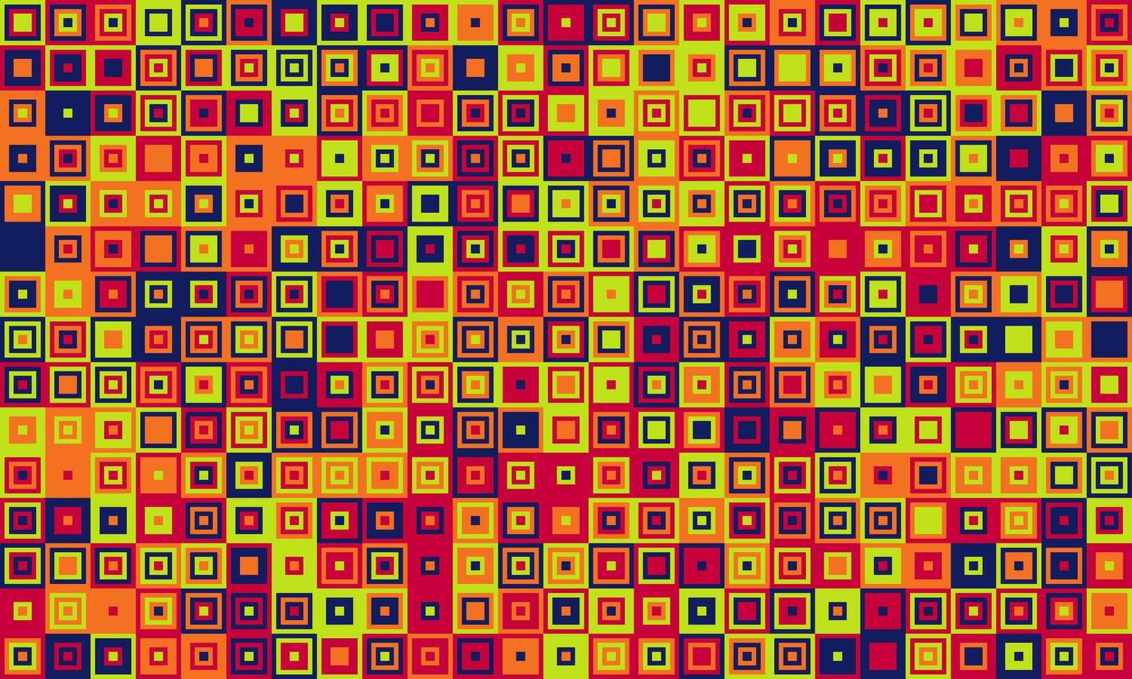 Vibrant mosaic of colorful squares, creating a dynamic and energetic abstract pattern. Ideal for backgrounds, website design, textile prints, and modern art projects. vector