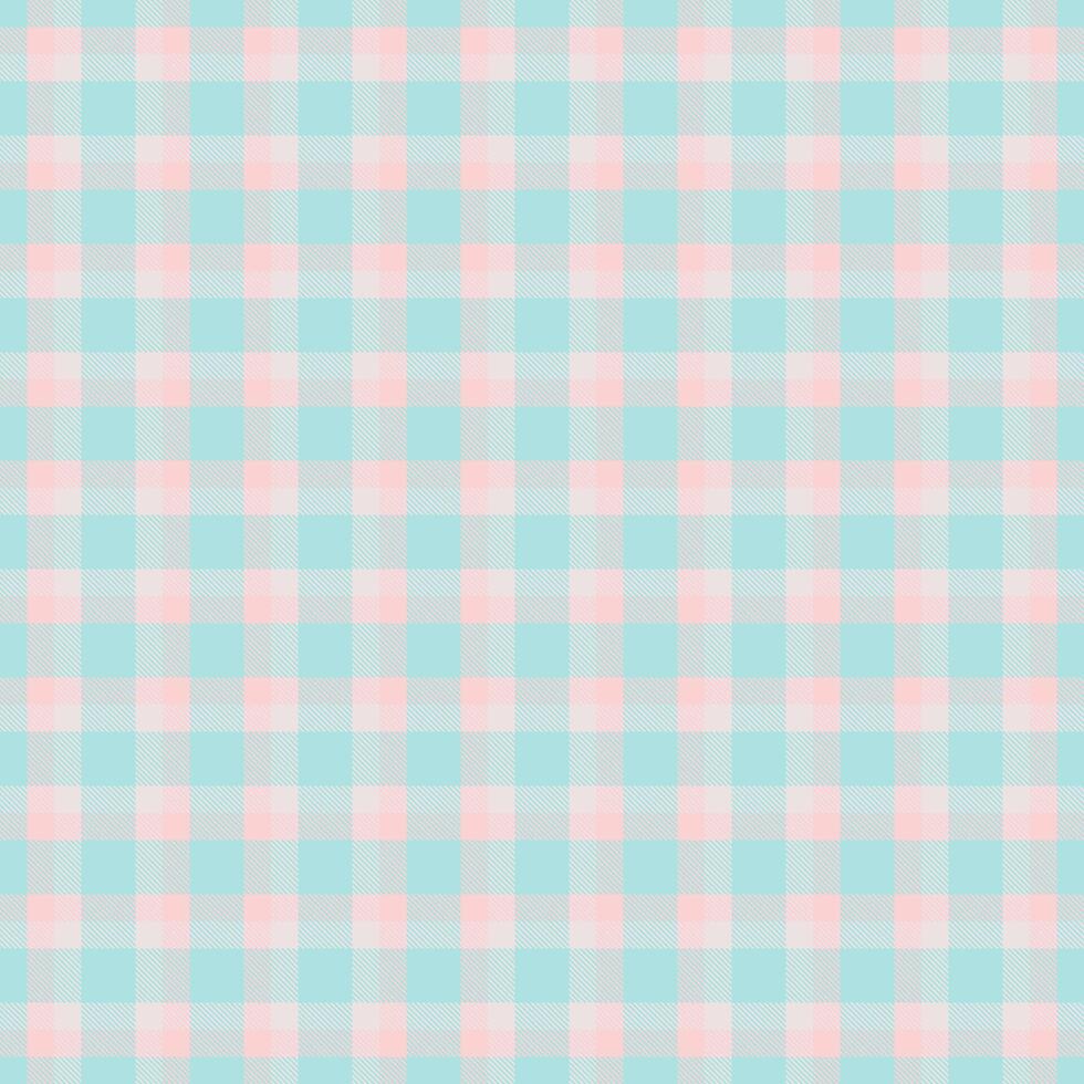 Delicate pastel plaid pattern in light blue and pink. A versatile seamless design perfect for backgrounds, textiles, crafts, and creative projects. Soft and subtle. vector