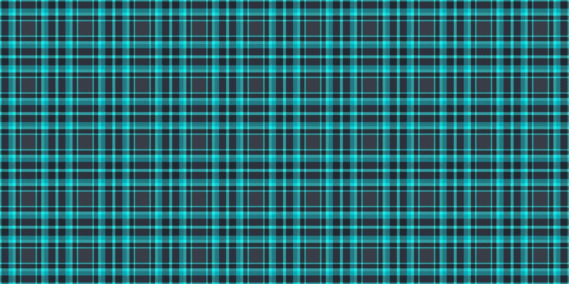 Classic teal tartan pattern. Ideal for backgrounds, textiles or festive themes, conveying warmth and tradition with a modern twist. Versatile design element. vector