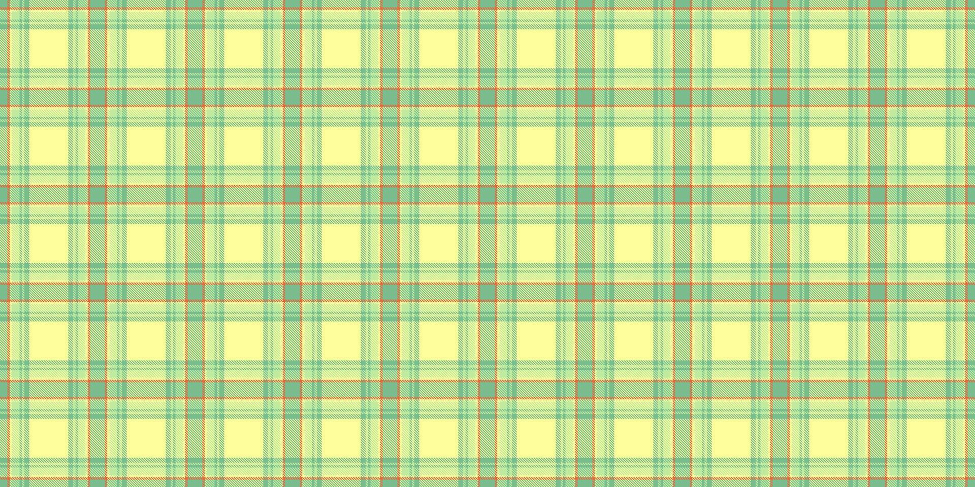 Classic tartan pattern in soft yellow, green and orange. Ideal for textile design, backgrounds, or digital paper projects. Versatile, timeless style. vector