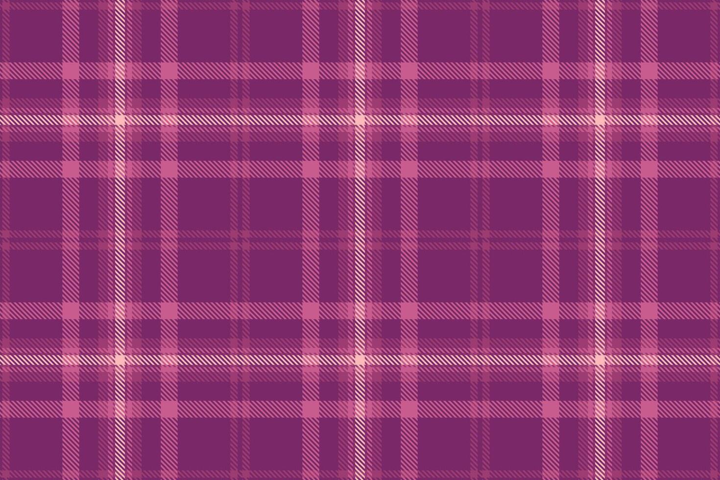 Seamless plaid pattern in various shades of purple and pink, creating a cozy and versatile background. Great for fashion, textiles, or design projects. vector