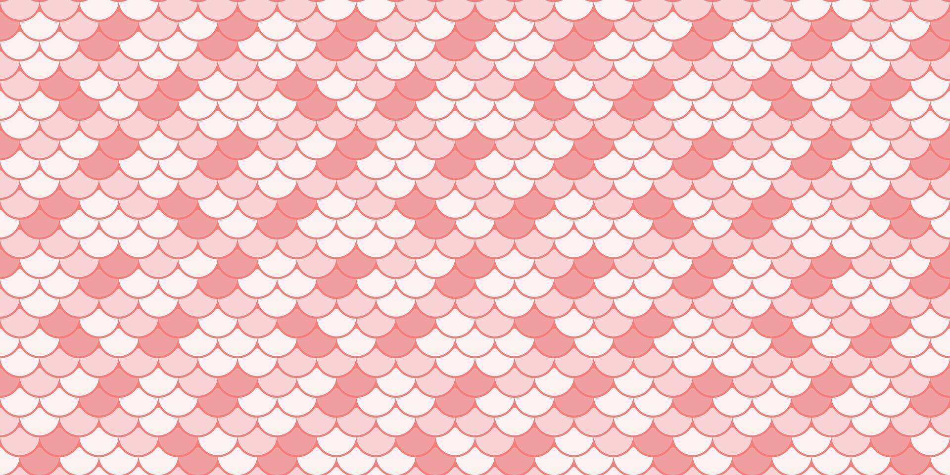 Elegant pink and white seamless pattern. A delicate, repeating fish scale design ideal for backgrounds, textiles, or feminine branding. vector