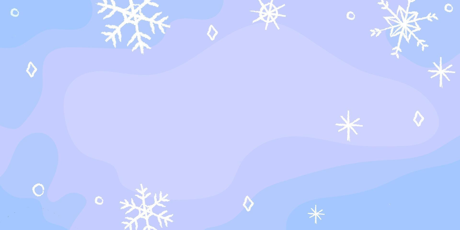 Winter background with snowflakes and a soft blue gradient for festive themes and designs vector