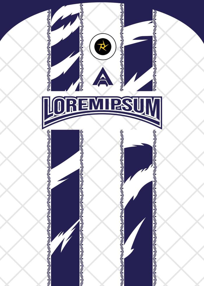 Modern Athletic Jersey Design with Abstract Striped Pattern and Custom Branding vector