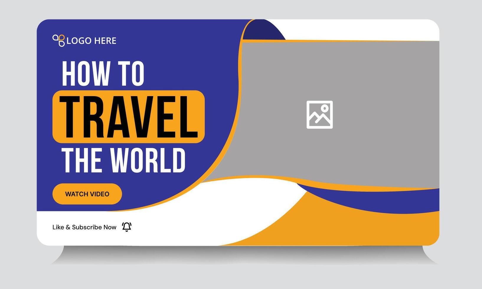 Tutorial thumbnail banner design for travel tips, adventure tips and tricks banner design, tour and travel banner, editable eps 10 file format vector