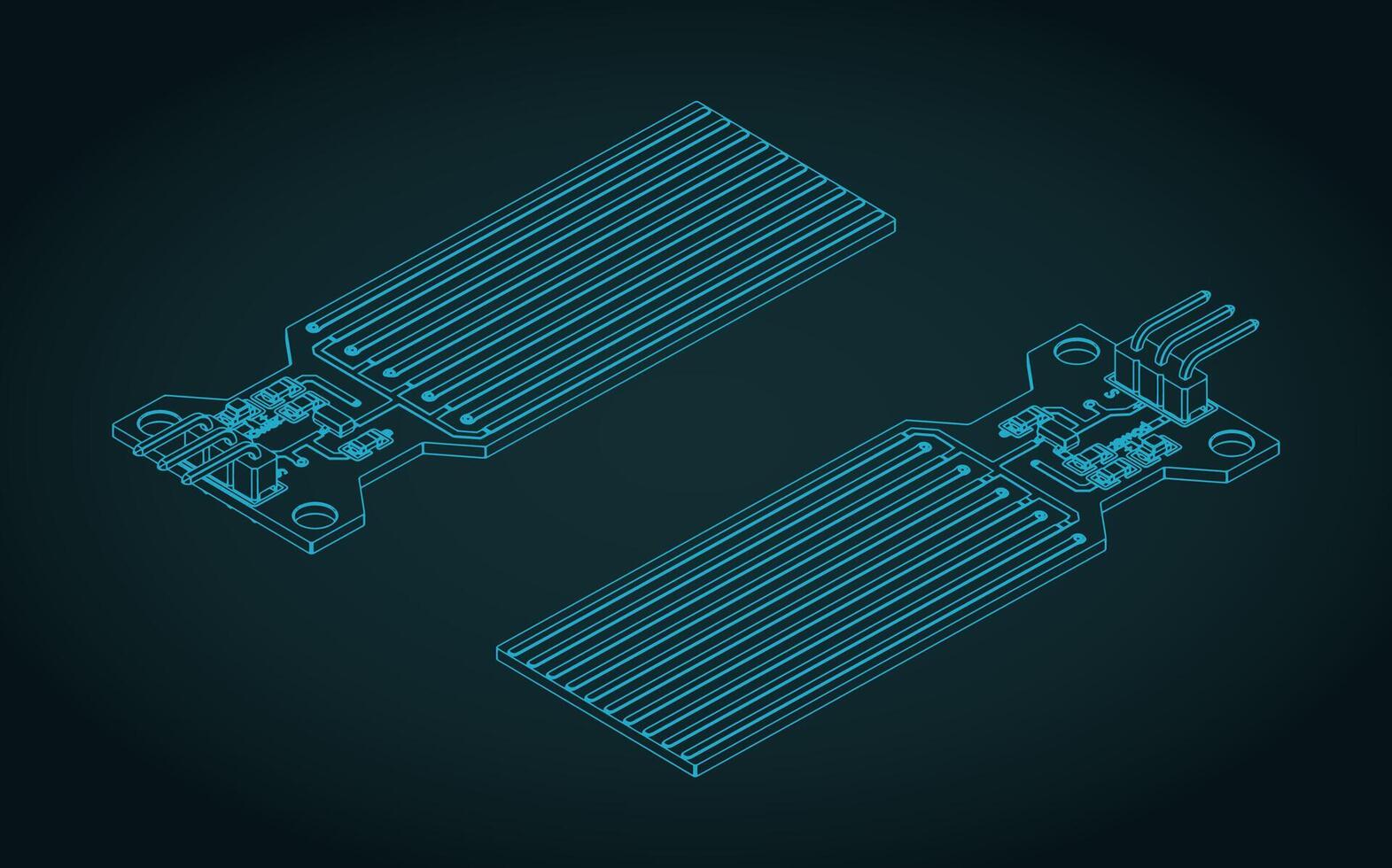 arduino agua nivel sensor isométrica planos vector