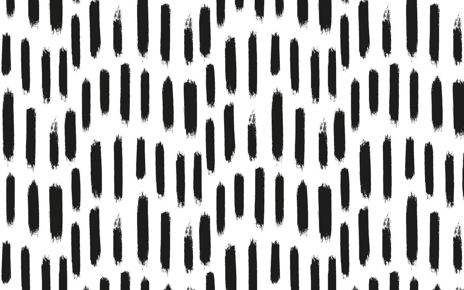 Black uneven specks and splashes seamless pattern featuring irregular spots, blobs, and scattered ink-like marks. Ideal for grunge textures, abstract backgrounds, packaging, and modern fabric prints. vector