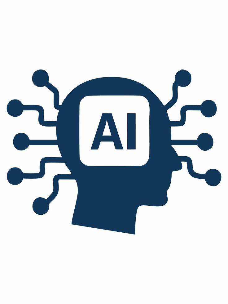 Artificial Intelligence Hardware Icons. vector