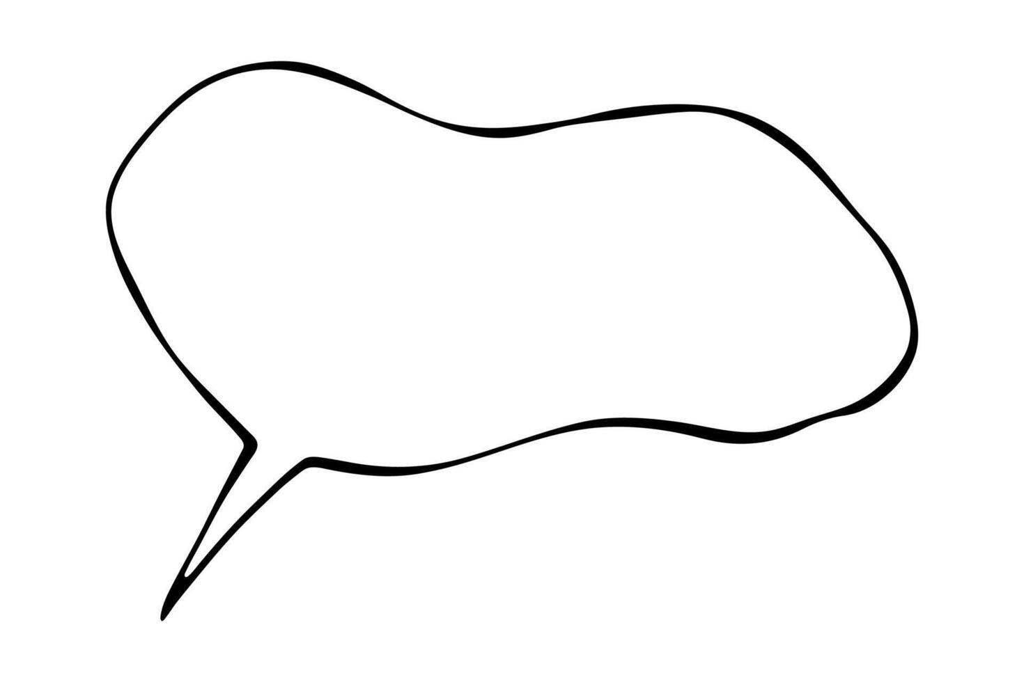 label sale message Hand drawn speech bubble Blank empty message box Textbox frame for banners, price tags, stickers, design vector