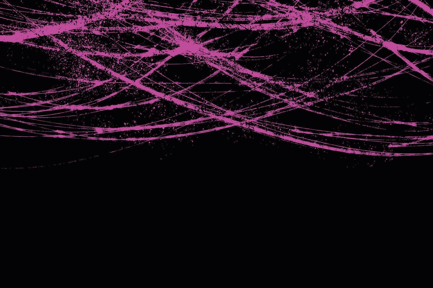 Hand drawn Pink Wave Lines with Grunge Texture. Abstract spray paint strokes, ink splatter lines and rough scribble waves on beige background. Artistic backdrop for posters, web, banners, media. vector