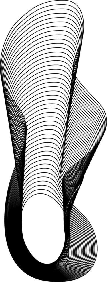 circular espacio en el centrar con multidireccional curvo líneas formando resumen ondulado bordes con un expresivo en capas composición. vector