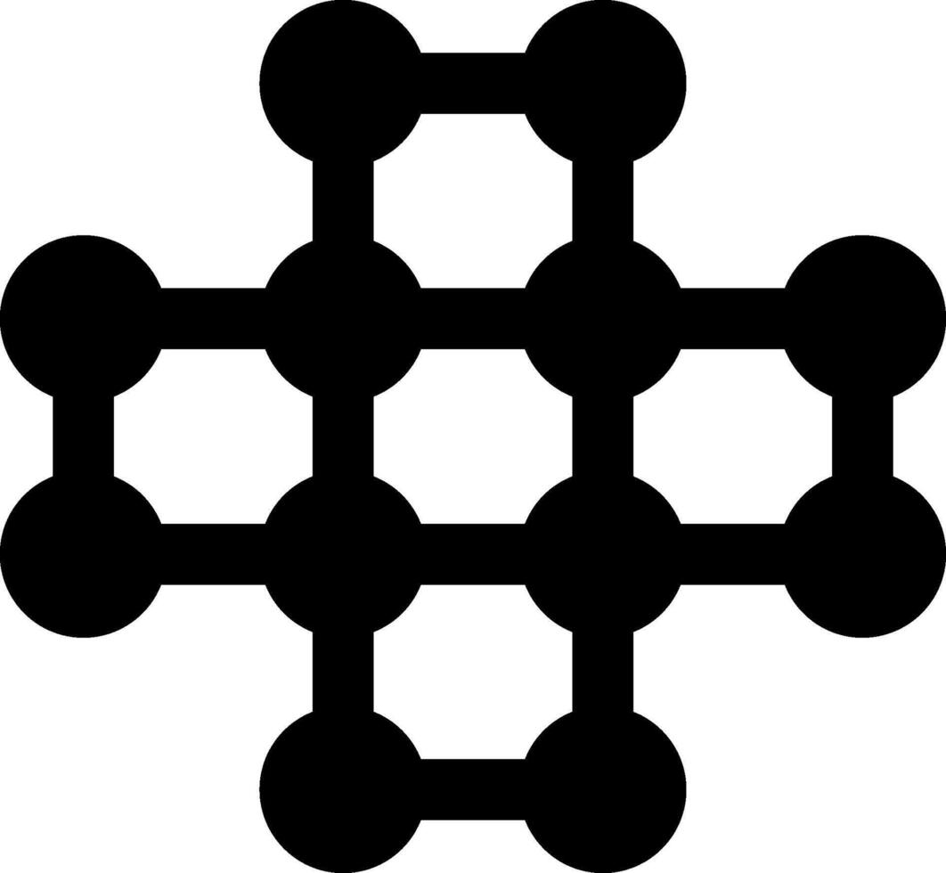 Circular dots arranged in a radial pattern extending outward. vector