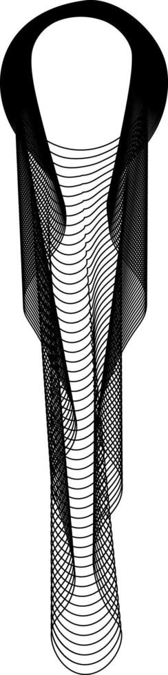 Middle circle encircled by flowing shapes that drift outward with layered contours evoking continuous movement and soft irregularity. vector