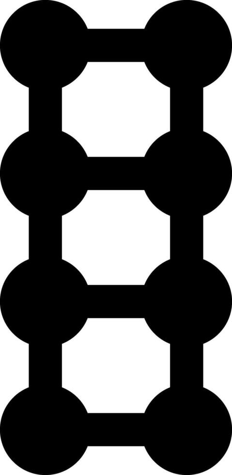 Circular dots structured in a rectangular arrangement. vector