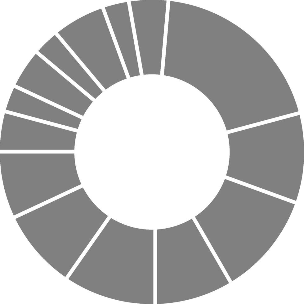 concéntrico circular anillos ilustrar en capas información mediante estructurado datos segmentación. vector