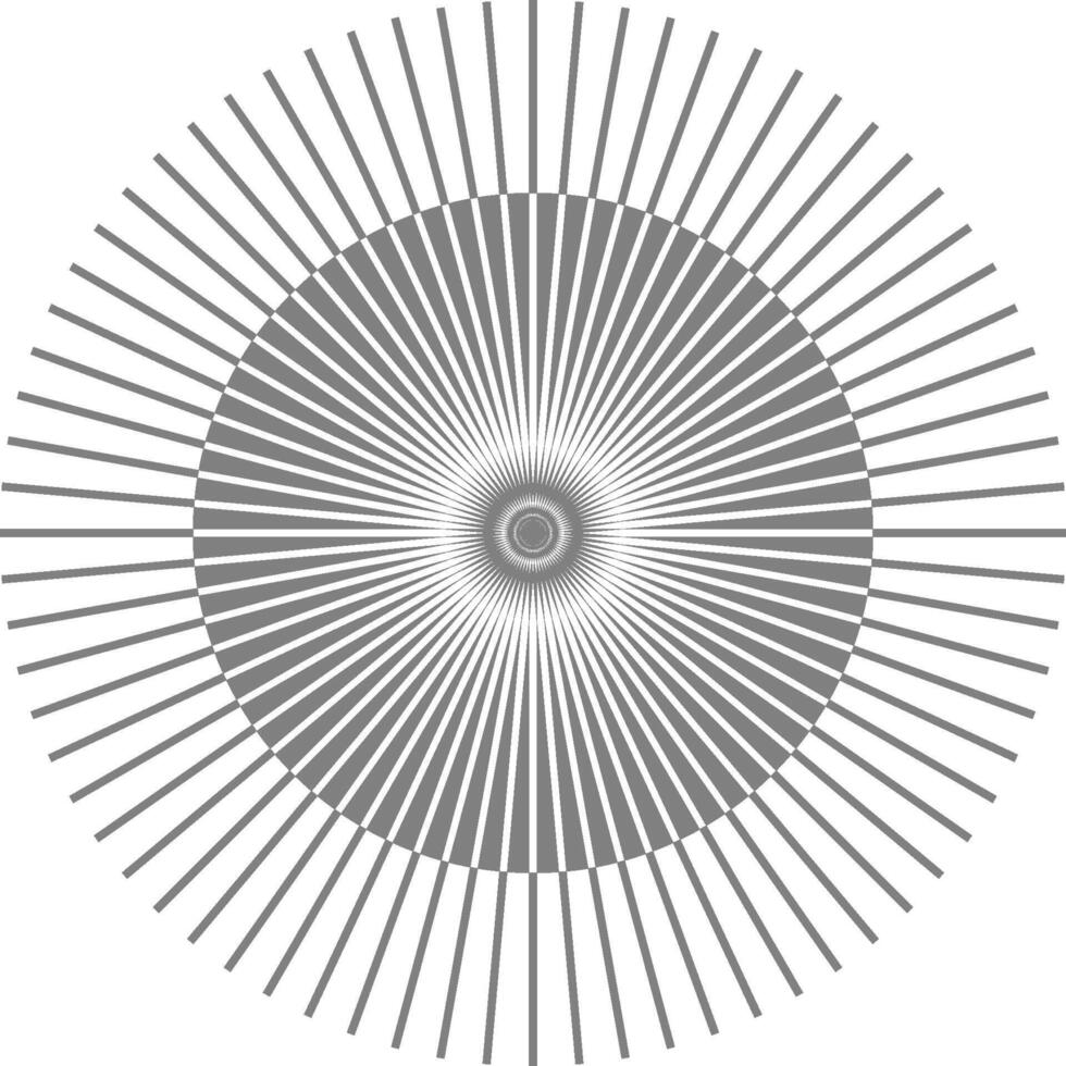 Concentric circular rings represent structured datasets aligned in layered radial formation. vector