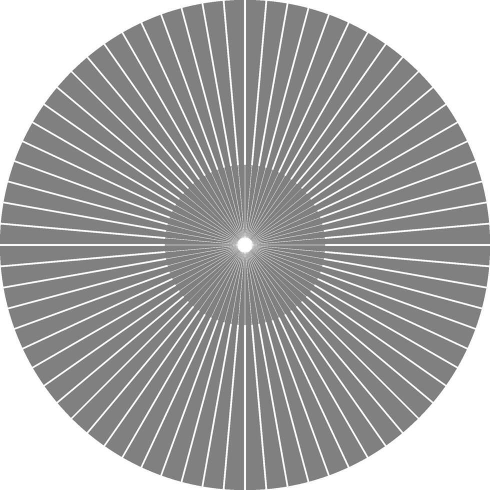 Intricate layered radial geometry creates a complex circular mandala built from repeating shapes. vector