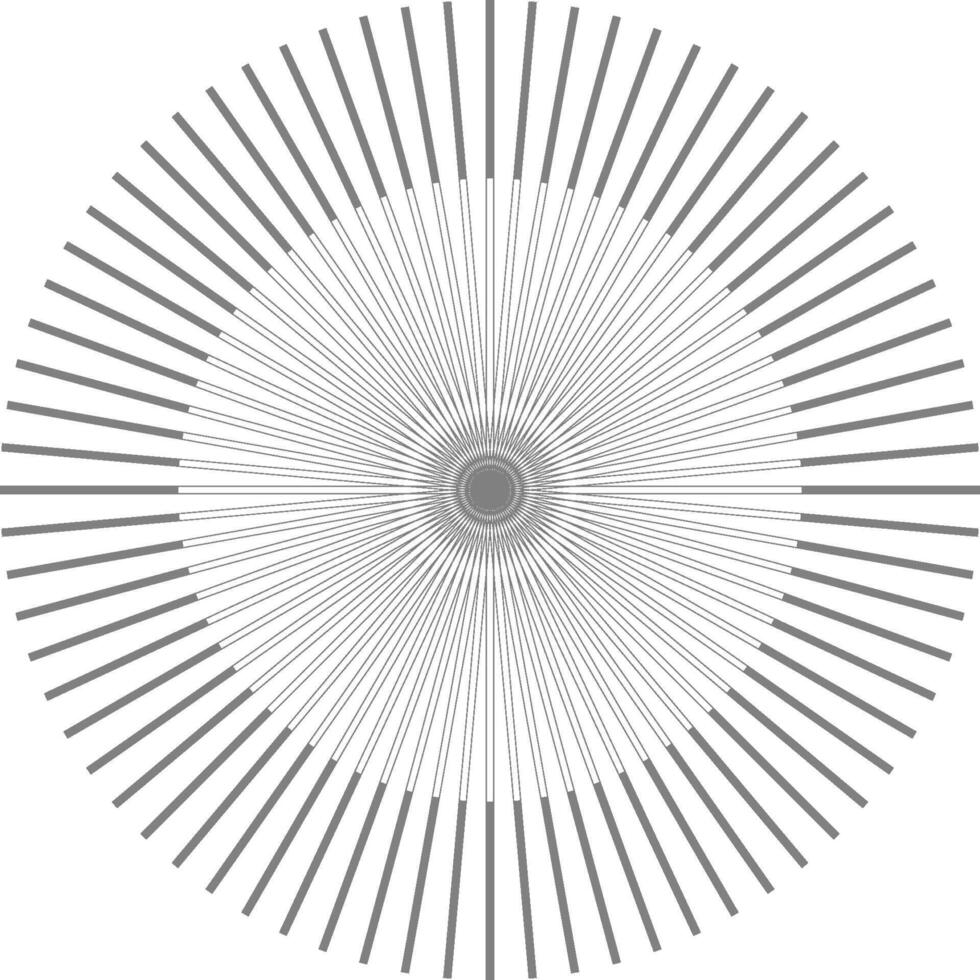 múltiple rosquilla anillos alinear concéntricamente a formar un complejo radial gráfico mostrando en capas datos. vector