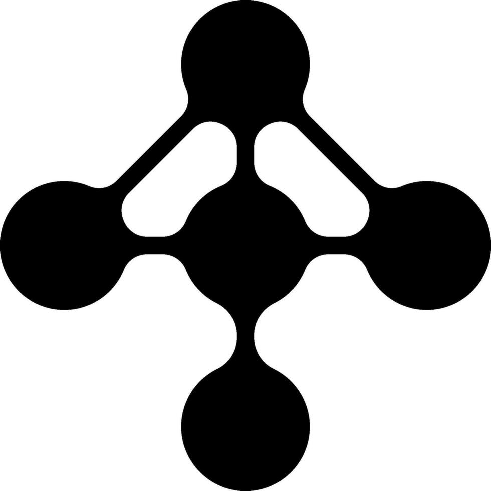 Multi-layered pattern of circular dots arranged in a structured layout. vector