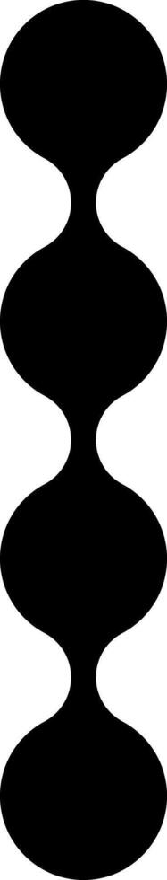 lineal arreglo de circular puntos formando un estructurado geométrico modelo. vector