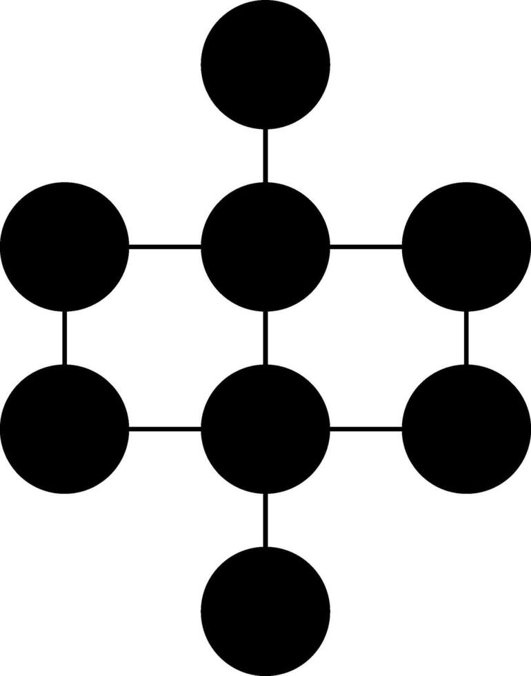 similar a una web modelo de circular nodos formando un estructurado composición. vector