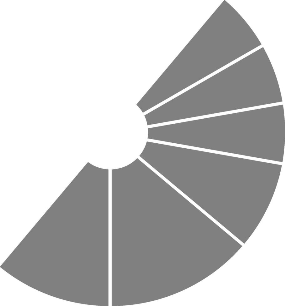 a base de donas negocio gráfico divide circular formar dentro radial rebanadas demostración segmentario datos campos. vector