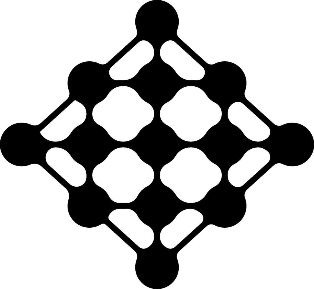 interconectado circular elementos formando un vinculado geométrico composición. vector