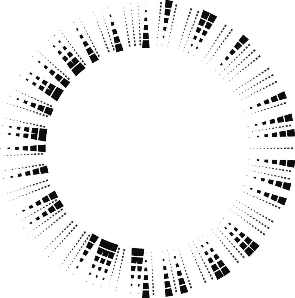 un circulo con puntos en eso vector