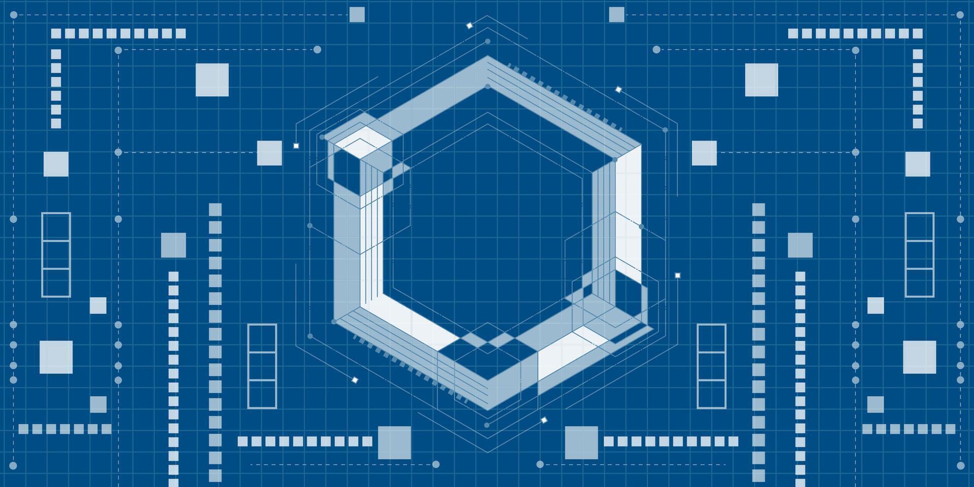 Engineering industry. New technologies. Artificial intelligence. vector