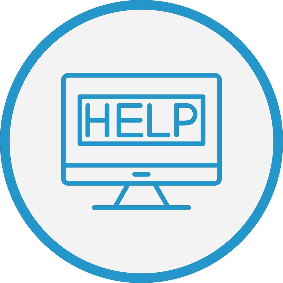 Help Responsive App Shape vector